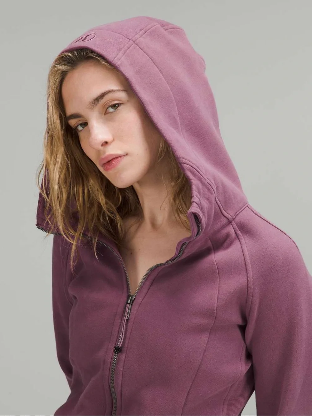 lululemon athletica mauve zip hoodie